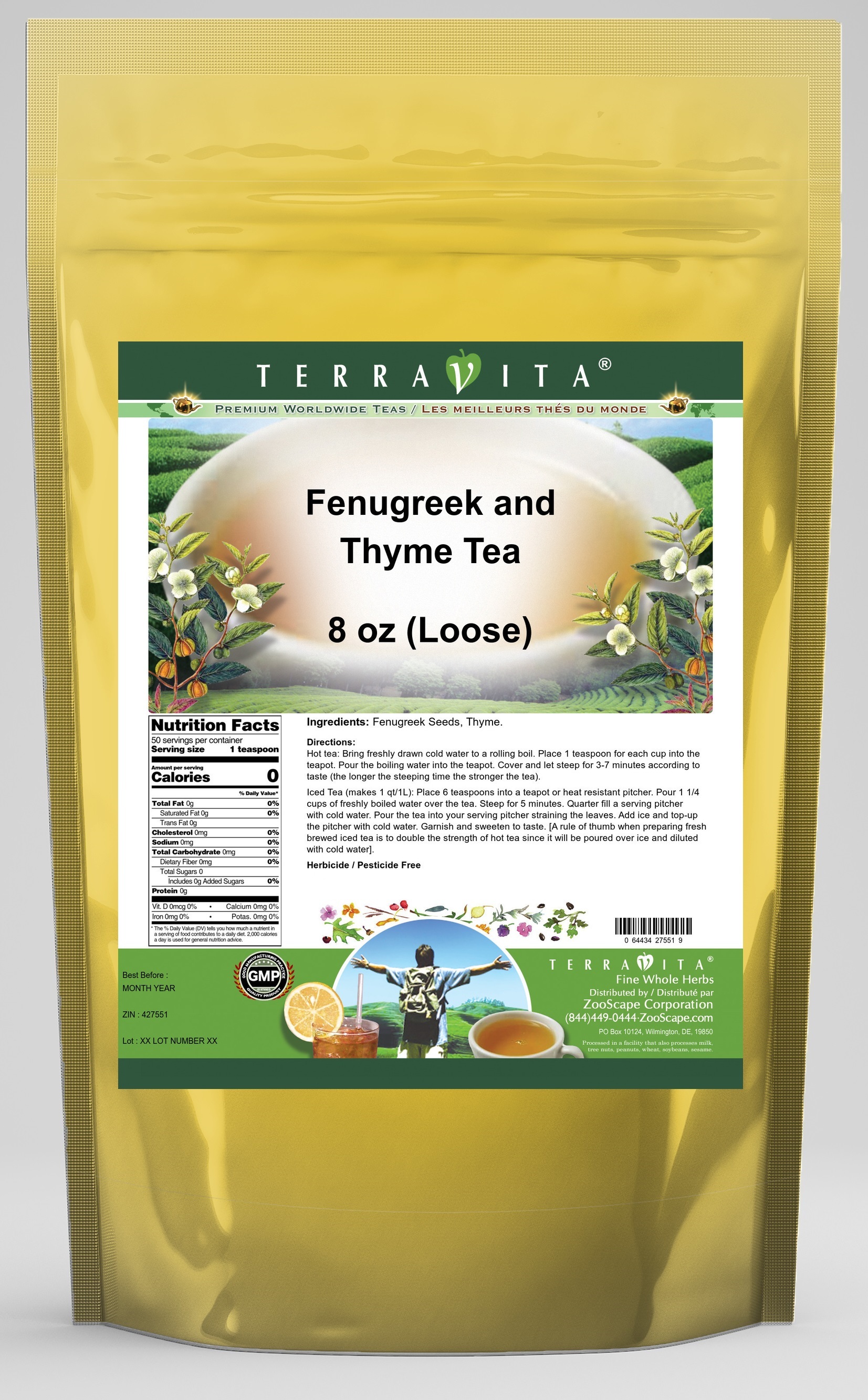 Fenugreek and Thyme Tea (Loose)