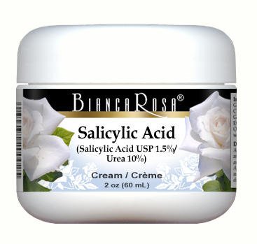 Salicylic Acid USP (Beta Hydroxy Acid BHA) (1.5%), Urea (10%) - Cream Blend