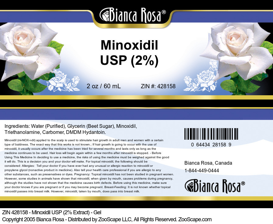 Minoxidil USP (2%) - Gel - Label