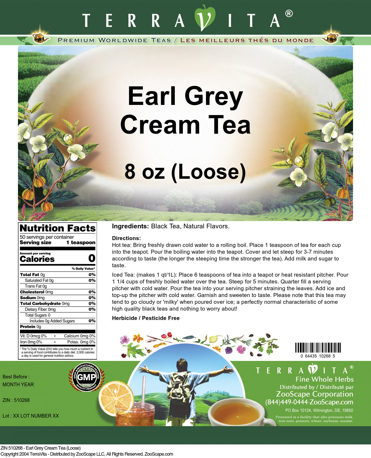 Earl Grey Cream Tea (Loose) - Label