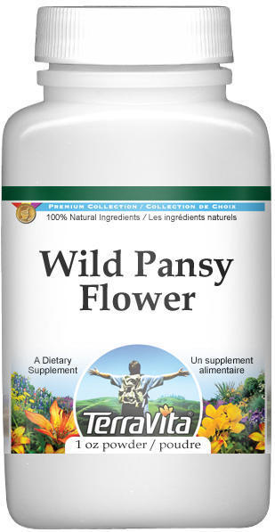 Wild Pansy Flower (Violet, Viola tricolor, Heartsease) Powder