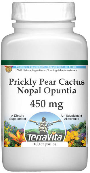 Prickly Pear Cactus - Nopal Opuntia - 450 mg
