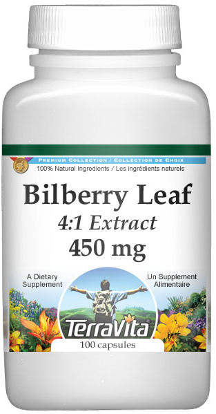 Extra Strength Bilberry Leaf 4:1 Extract - 450 mg