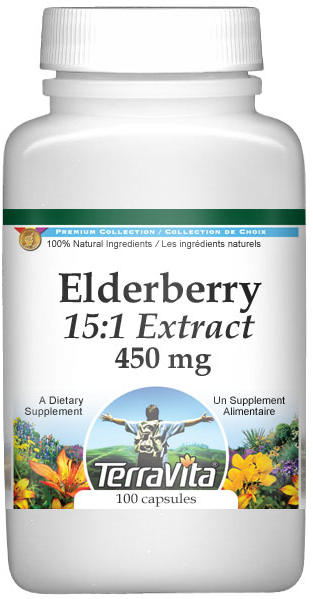 Extra Strength Elderberry 15:1 Extract - 450 mg