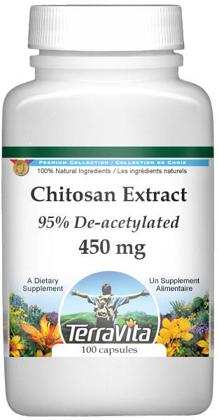Chitosan Extract 95% De-acetylated - 450 mg