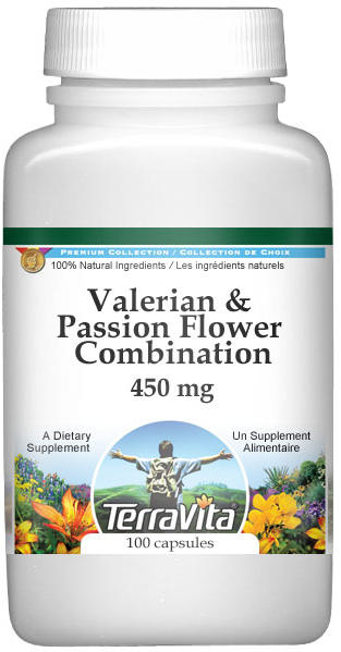 Valerian and Passion Flower Combination - 450 mg