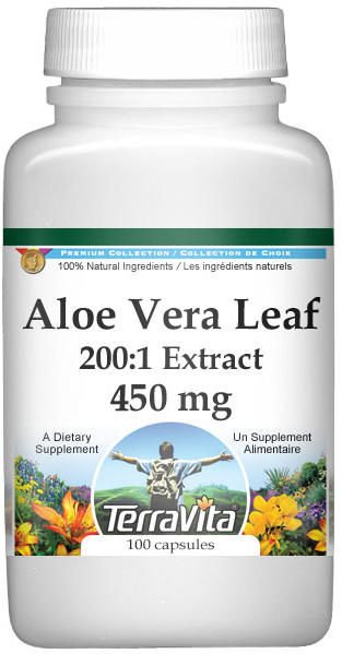 Extra Strength Aloe Vera Leaf 200:1 Extract - 450 mg