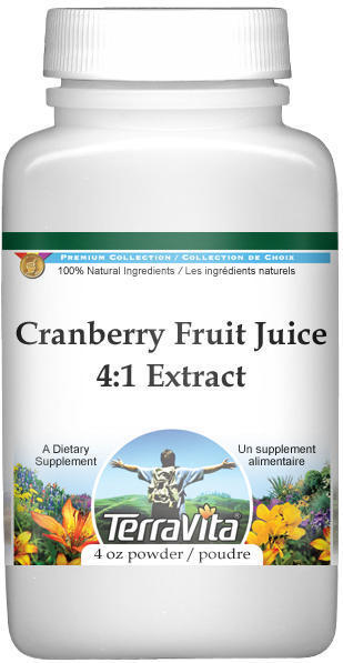 Extra Strength Cranberry Fruit Juice 4:1 Extract Powder