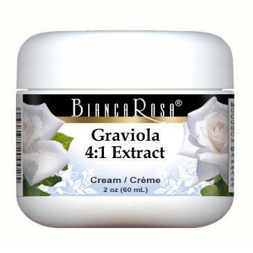Extra Strength Graviola (Soursop) 4:1 Extract Cream - Supplement / Nutrition Facts