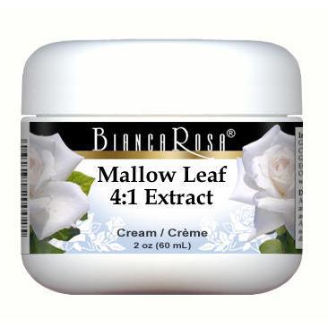 Extra Strength Mallow (Malva sylvestris) Leaf 4:1 Extract Cream - Supplement / Nutrition Facts