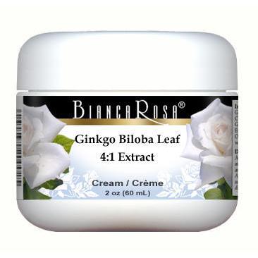 Extra Strength Ginkgo Biloba Leaf 4:1 Extract Cream - Supplement / Nutrition Facts