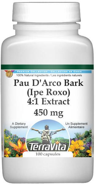 Pau D'Arco Bark (Ipe Roxo) 4:1 Extract - 450 mg