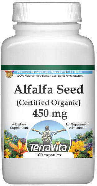 Alfalfa Seed (Certified Organic) - 450 mg