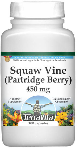 Squaw Vine (Partridge Berry) - 450 mg