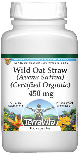 Wild Oat Straw (Avena Sativa) (Certified Organic) - 450 mg