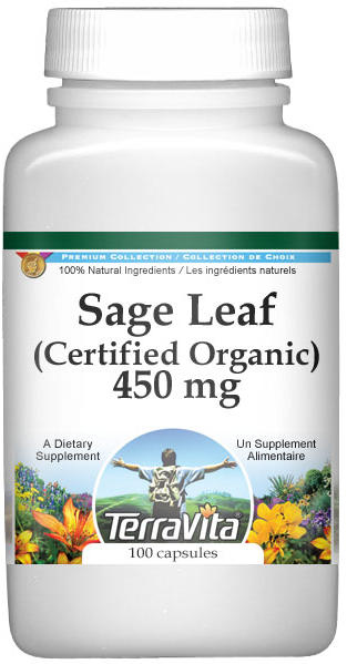 Sage Leaf (Certified Organic) - 450 mg