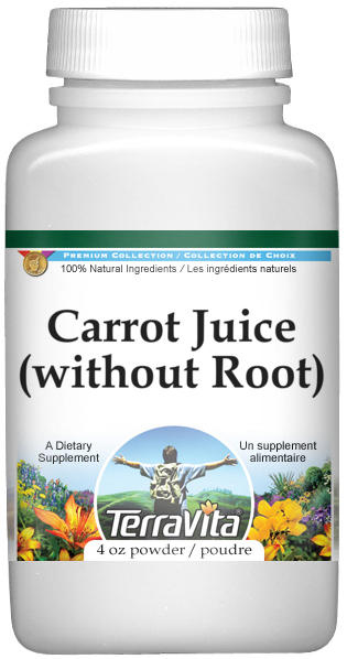 Carrot Juice (without Root) Powder