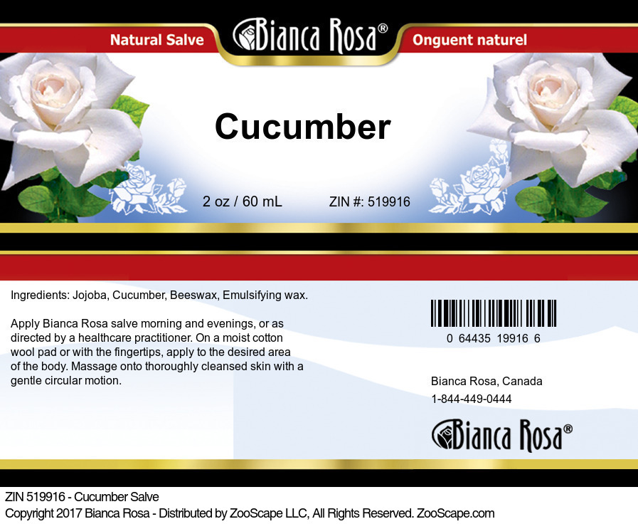 Cucumber Salve - Label