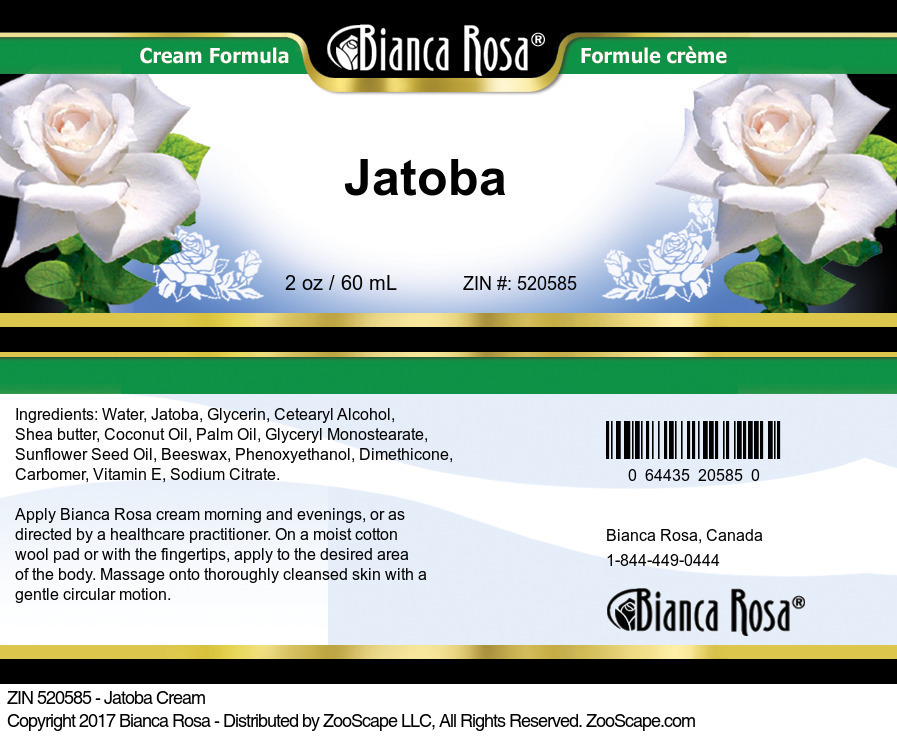 Jatoba Cream - Label