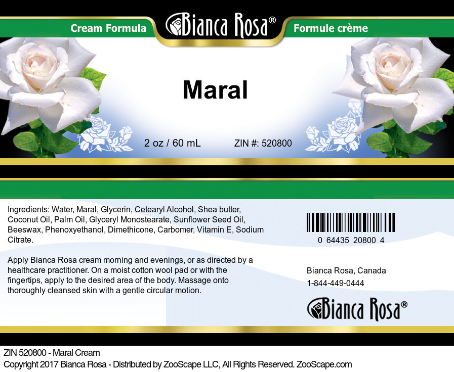 Maral Cream - Label