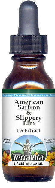 American Saffron & Slippery Elm Glycerite Liquid Extract (1:5)