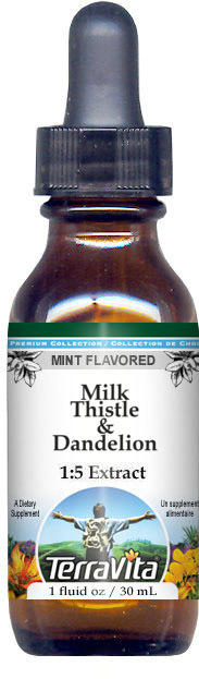 Milk Thistle & Dandelion Glycerite Liquid Extract (1:5)