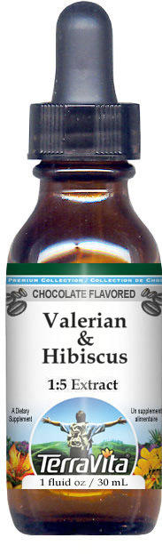 Valerian & Hibiscus Glycerite Liquid Extract (1:5)