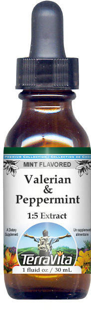 Valerian & Peppermint Glycerite Liquid Extract (1:5)