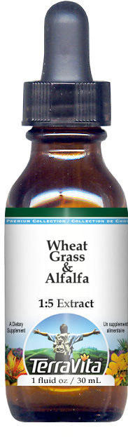 Wheat Grass & Alfalfa Glycerite Liquid Extract (1:5)