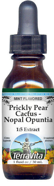 Prickly Pear Cactus - Nopal Opuntia Glycerite Liquid Extract (1:5)
