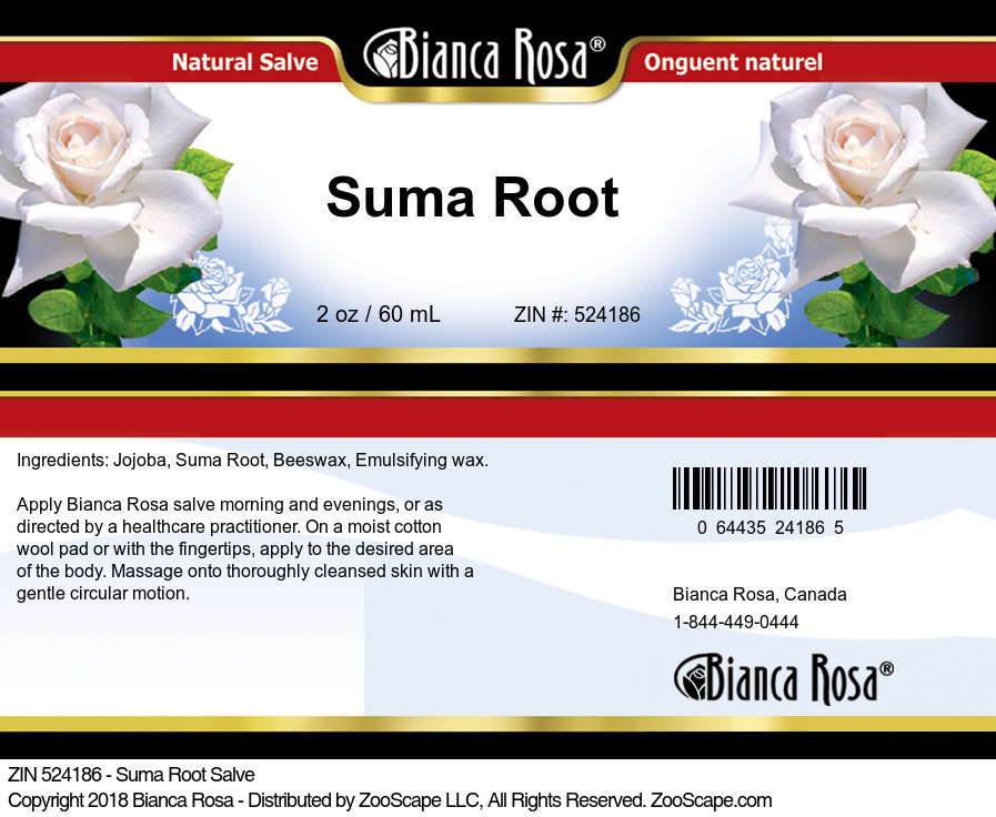 Suma Root Salve - Label
