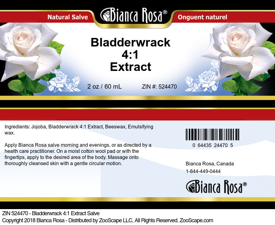 Bladderwrack 4:1 Extract Salve - Label