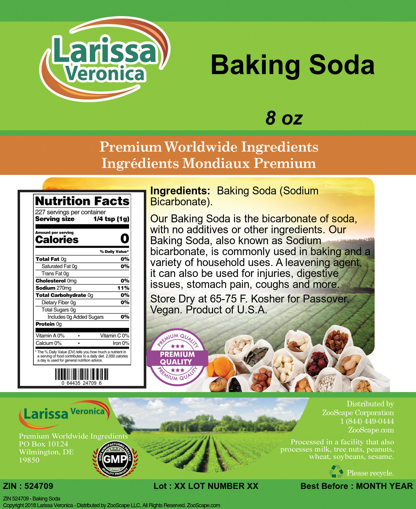 Baking Soda - Label