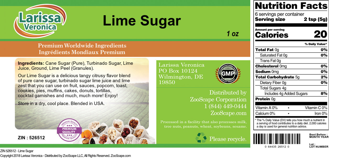 Lime Sugar - Label
