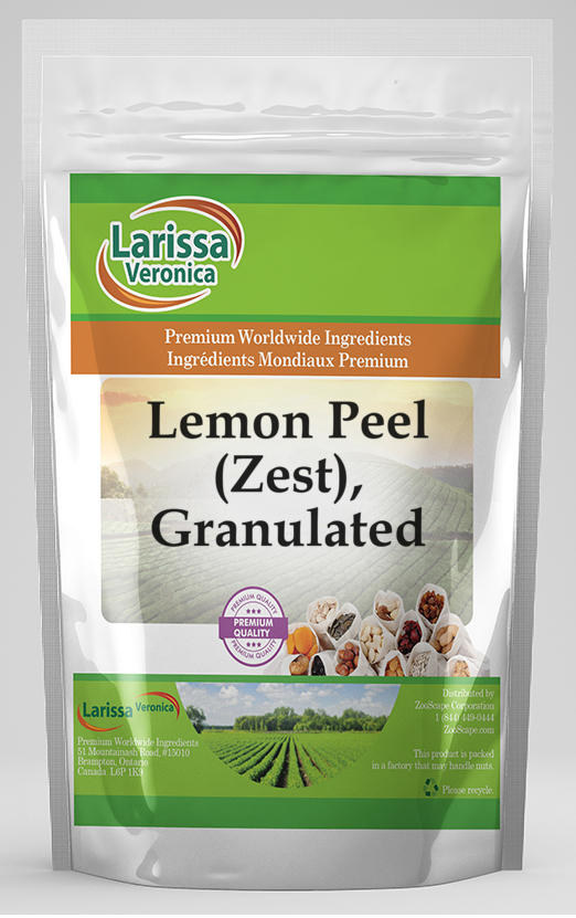 Lemon Peel (Zest), Granulated