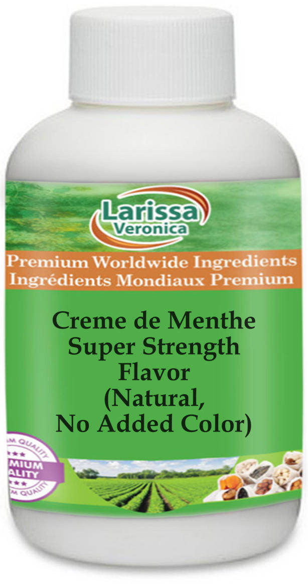 Creme de Menthe Super Strength Flavor (Natural, No Added Color)