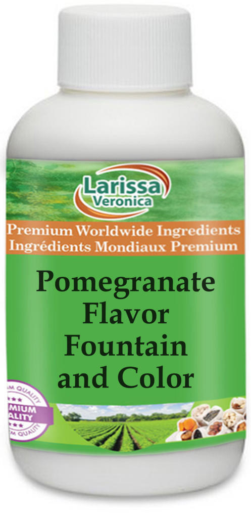 Pomegranate Flavor Fountain and Color
