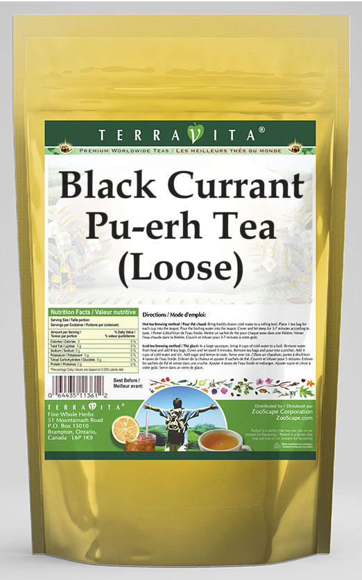 Black Currant Pu-erh Tea (Loose)