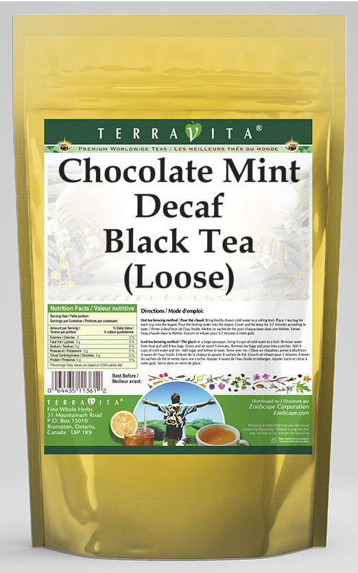 Chocolate Mint Decaf Black Tea (Loose)