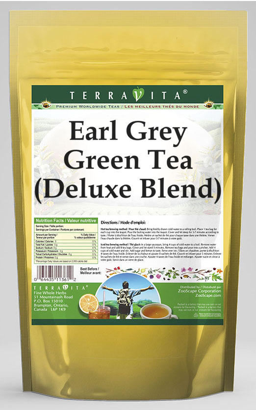 Earl Grey Green Tea (Deluxe Blend)