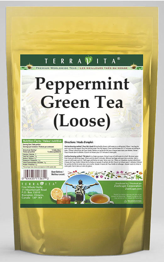 Peppermint Green Tea (Loose)
