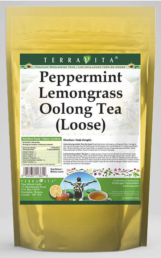 Peppermint Lemongrass Oolong Tea (Loose)