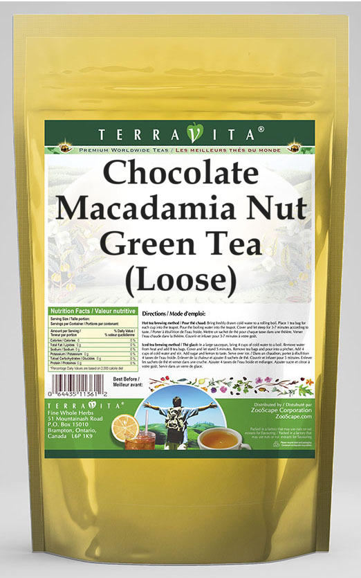 Chocolate Macadamia Nut Green Tea (Loose)