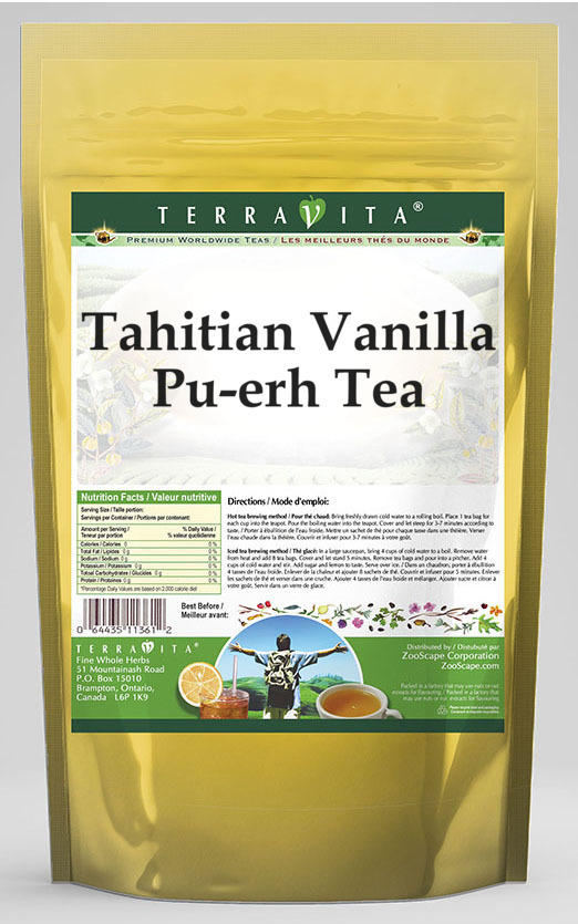 Tahitian Vanilla Pu-erh Tea