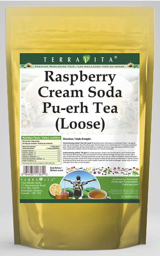 Raspberry Cream Soda Pu-erh Tea (Loose)