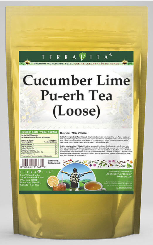 Cucumber Lime Pu-erh Tea (Loose)