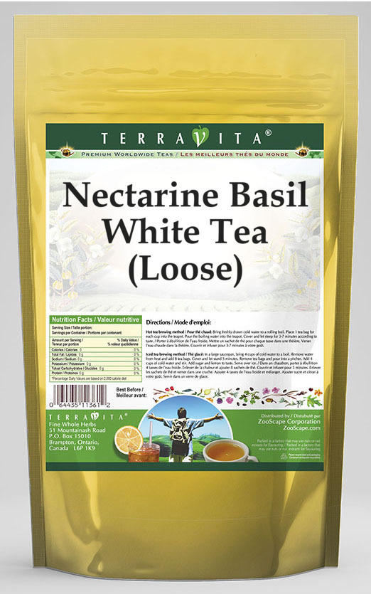 Nectarine Basil White Tea (Loose)