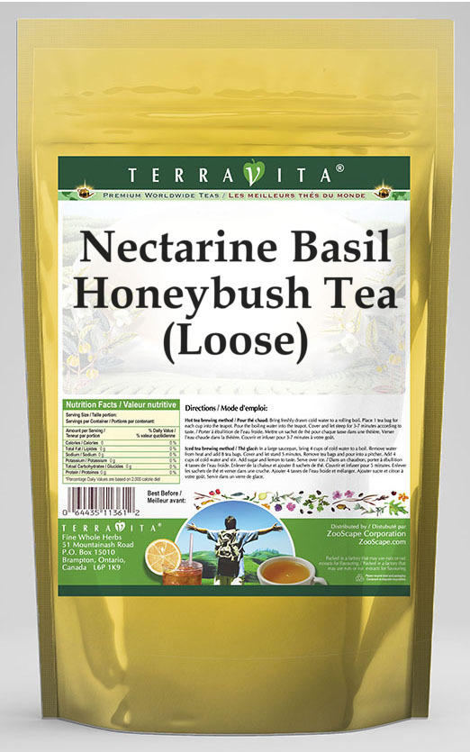 Nectarine Basil Honeybush Tea (Loose)