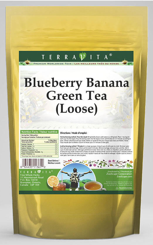 Blueberry Banana Green Tea (Loose)