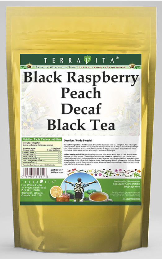 Black Raspberry Peach Decaf Black Tea